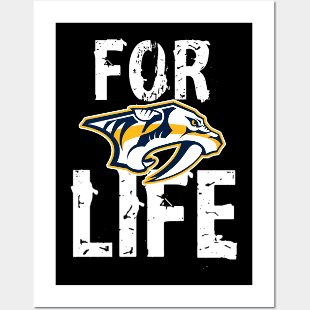 Nashville Predators Wall Art by vhsisntdead